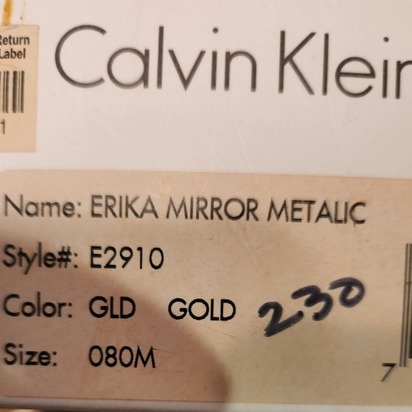 Kelvin Klein Metallic Sandals - Picture 4 of 4